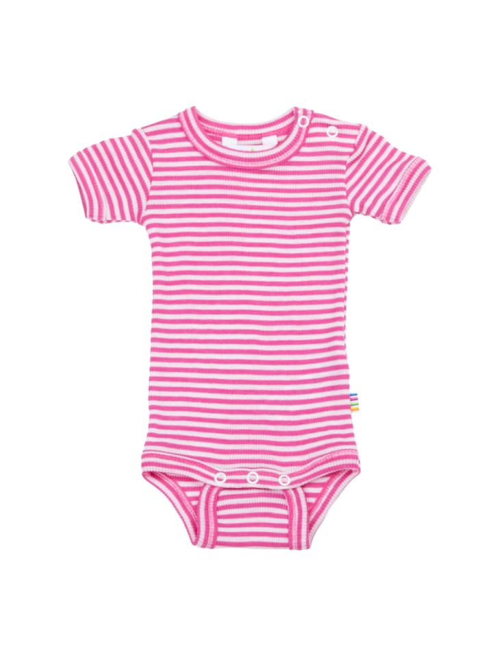 Joha Kurzarmbody aus Merinowolle/Seide in pink günstig kaufen