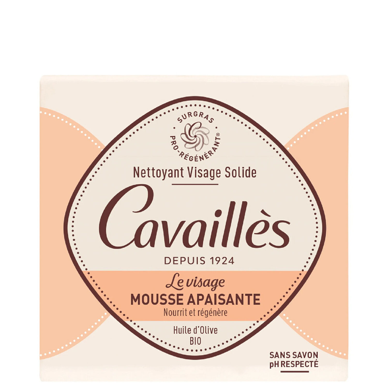Cavaillès Le Visage Nettoyant Visage Solide Mousse Apaisante