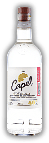 Capel Pisco 40% Doble Destilado Reservado Transparente Capel Pisco 40% Doble Destilado Reservado Transparente Geistiges Nationalgetränk der Chilenen. 0,7	 Liter - Vol 40%