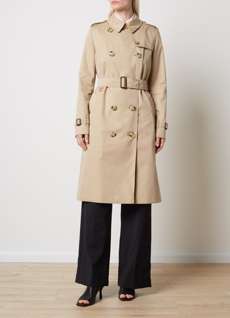 Trench Burberry Kensington cu două nasturi și curea