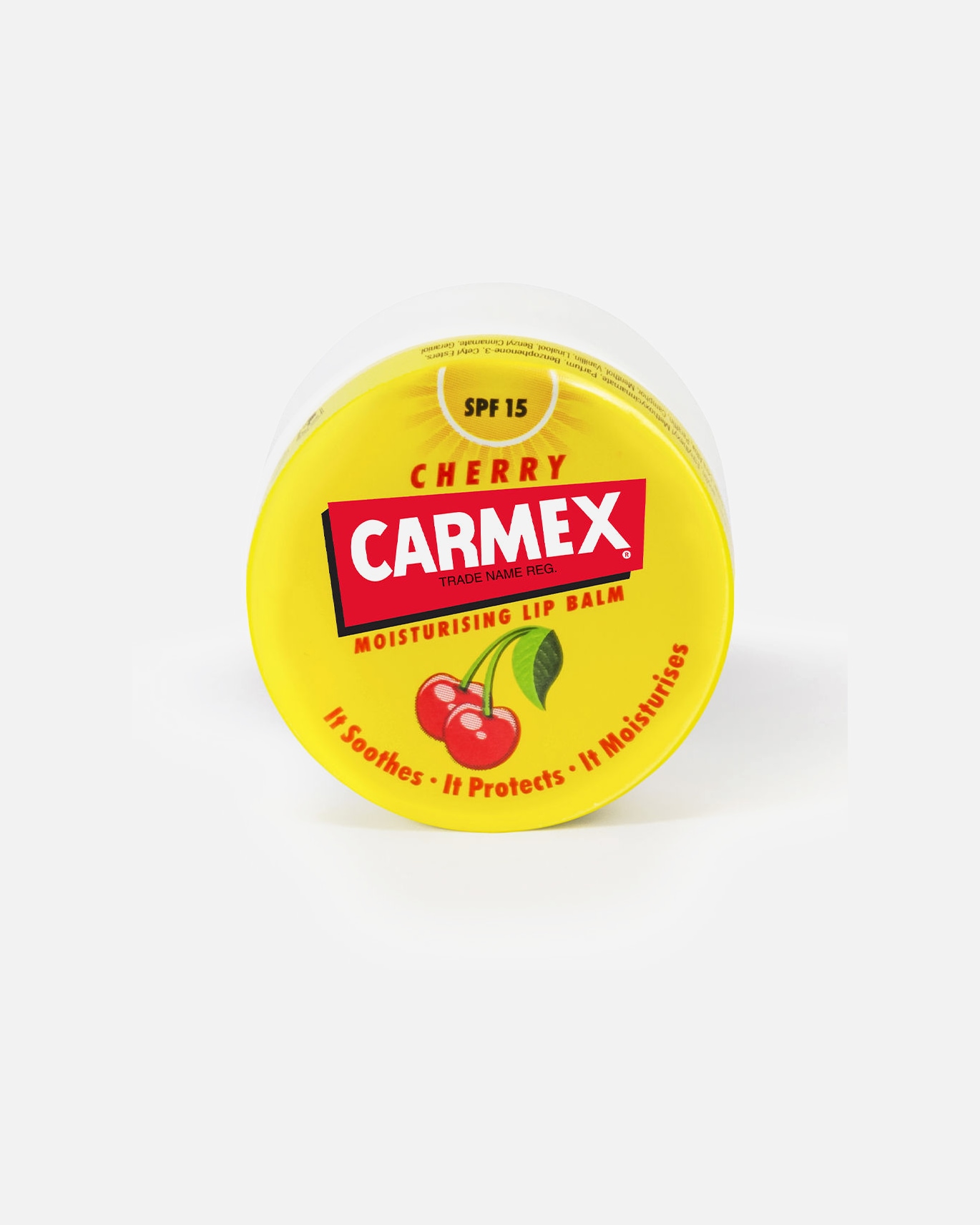 Hydratačný balzam Carmex Cherry SPF15 v nádobe
