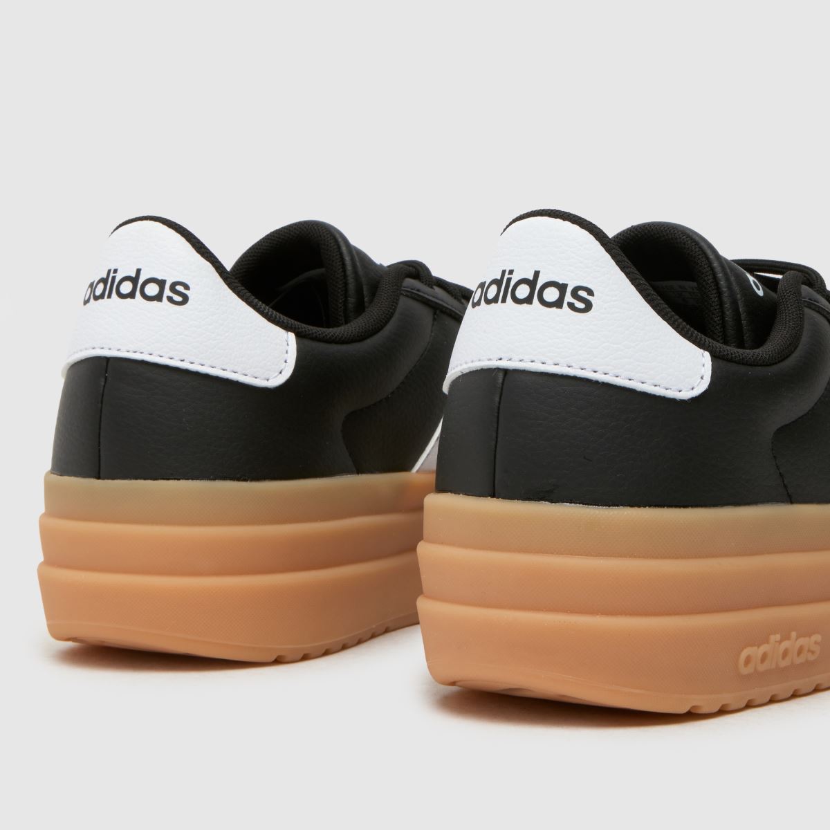 adidas vl court bold träningsskor i svart och vitt