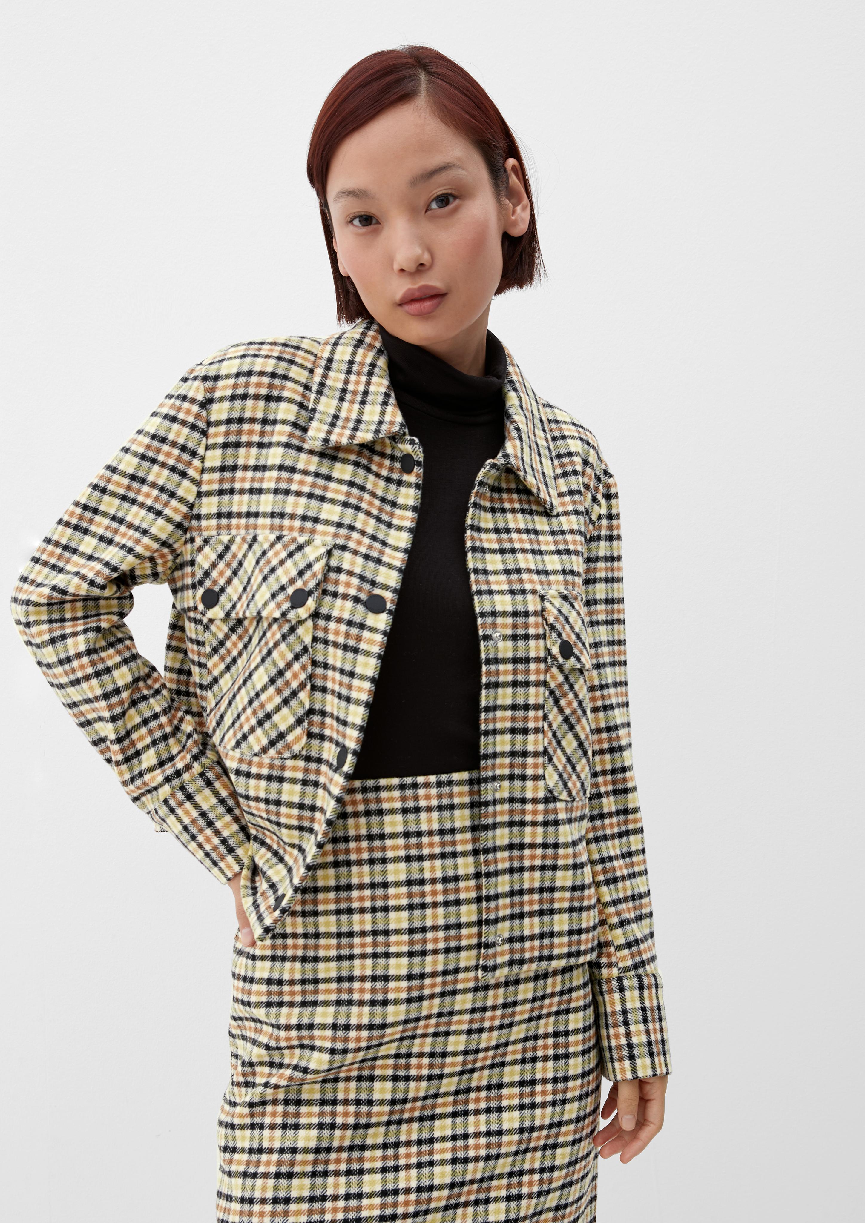 Jacke mit Karomuster  2121592-81N6