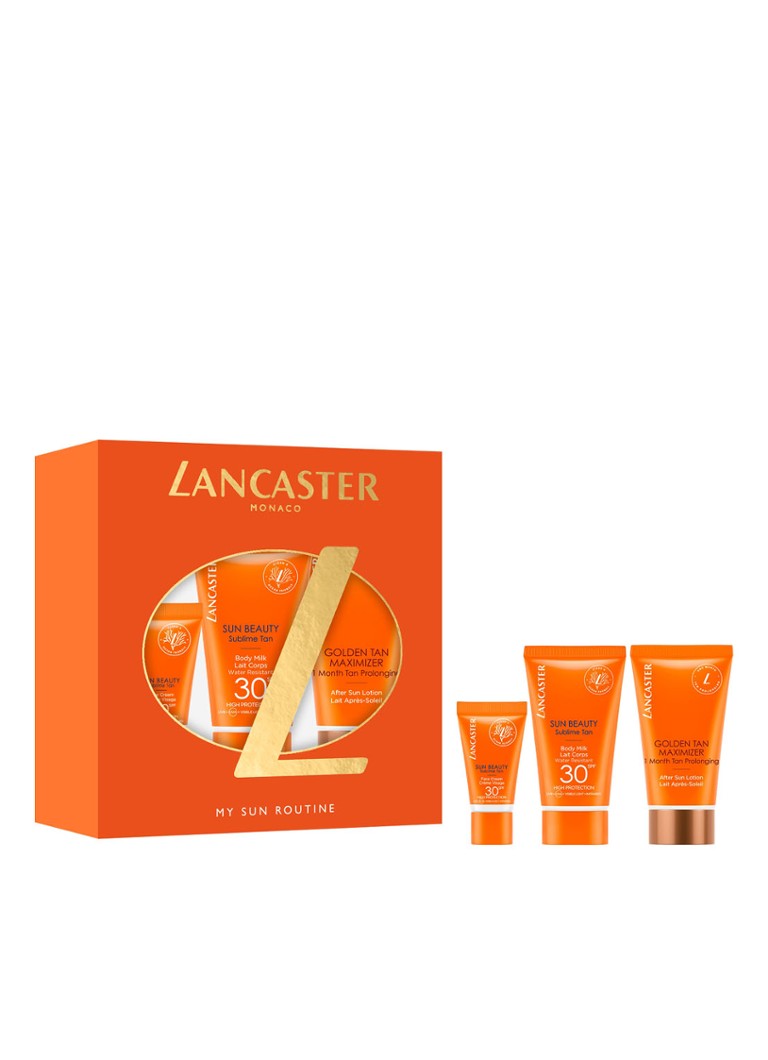 Lancaster Sun Beauty Care ādas kopšanas komplekts — ierobežota izdevuma zelfbruiner komplekts