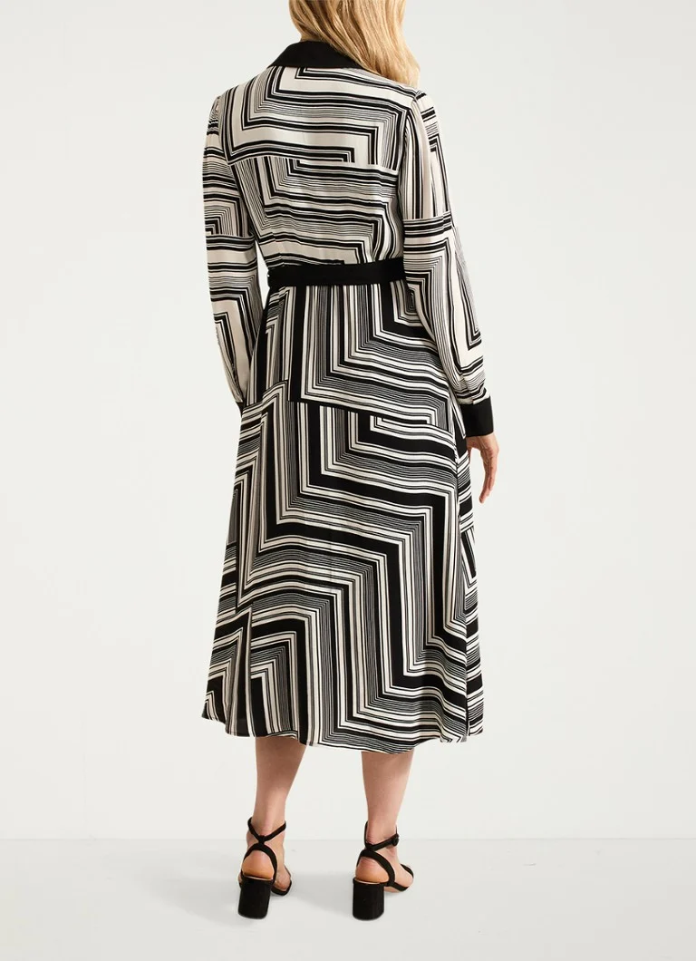 Robe-chemise midi Phase Eight Pia à imprimé graphique