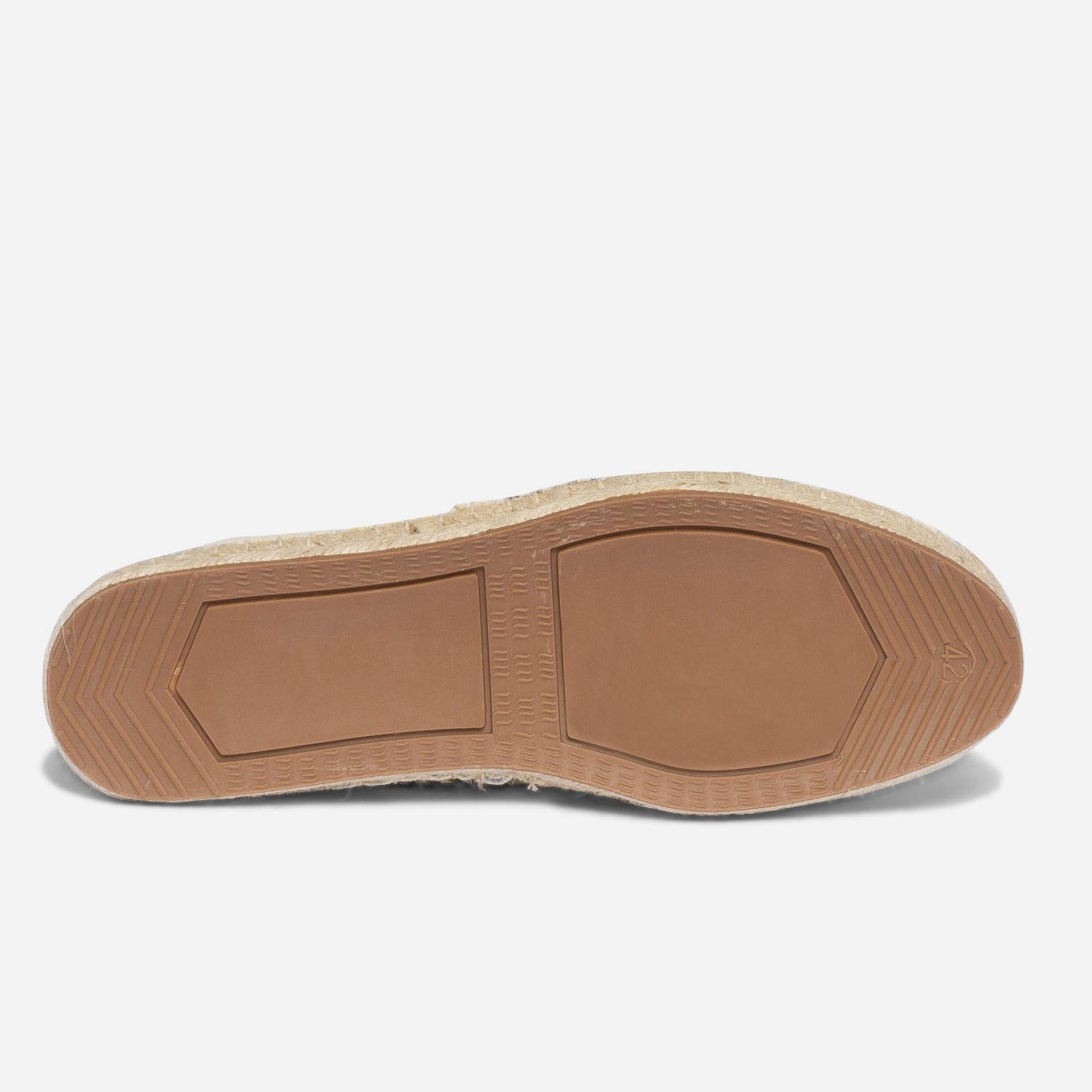Espadrille écrue en toile à motif graphique kaki