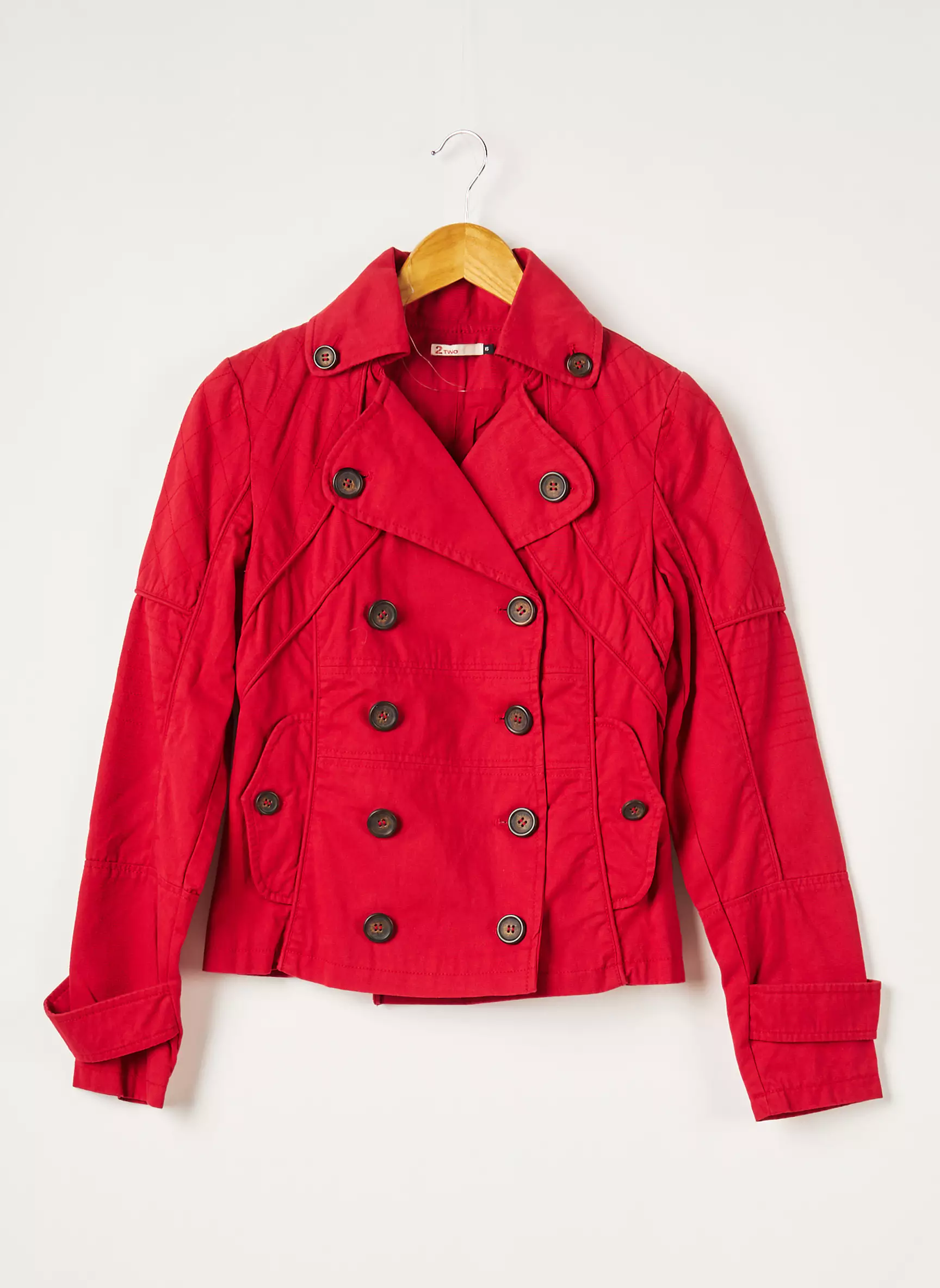 2 Two Vestecasual Femme couleur rouge