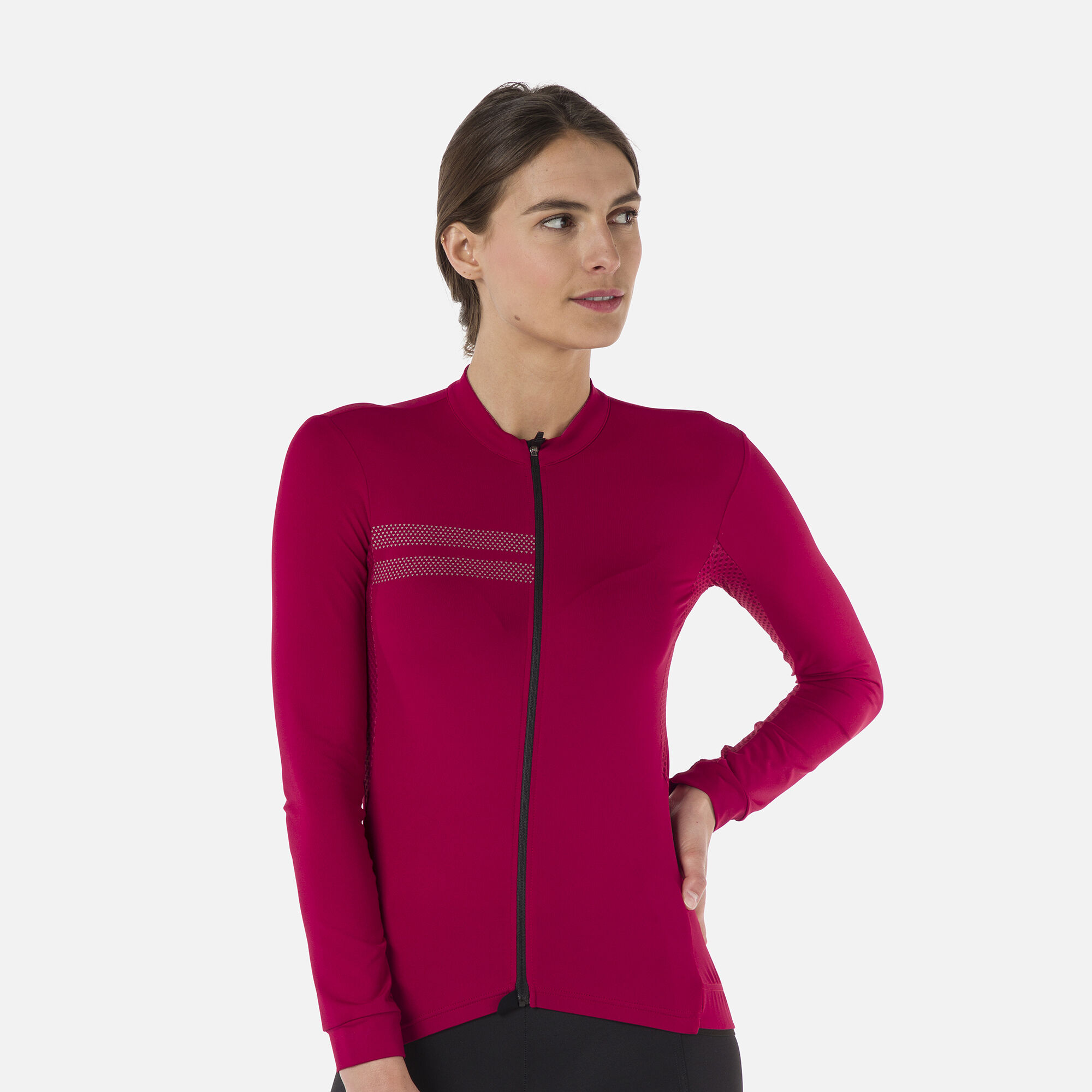 Maillot de vélo de route à manches longues pour femme