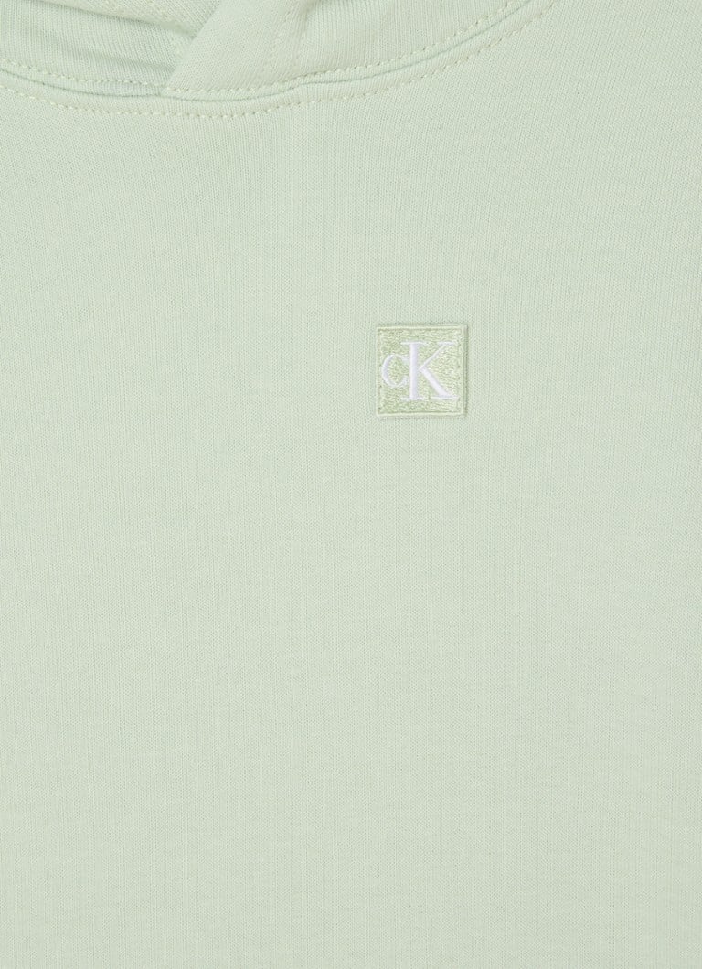Bluza z kapturem Calvin Klein z haftowanym logo