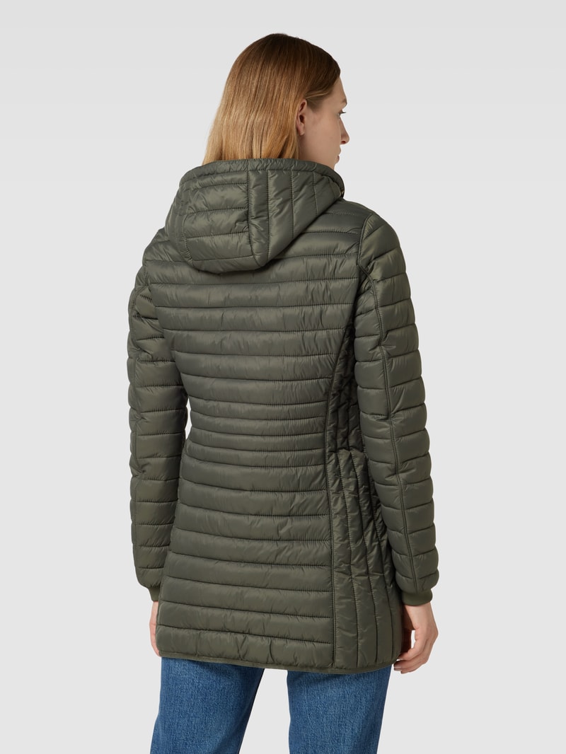 Steppjacke mit Label-Detail in khaki