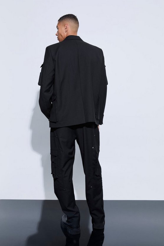 Lockere Hose mit Cargo-Taschen