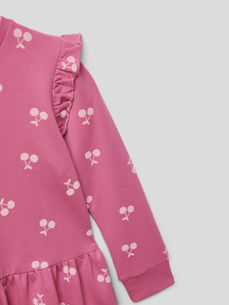 Kleid mit Motiv-Print Modell 'TRINA' in fuchsia
