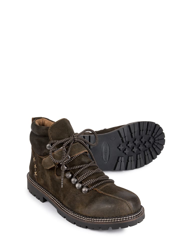 Stockerpoint Stockerpoint Trachtenstiefel Tiago in dunkelbraun gespeckt günstig kaufen