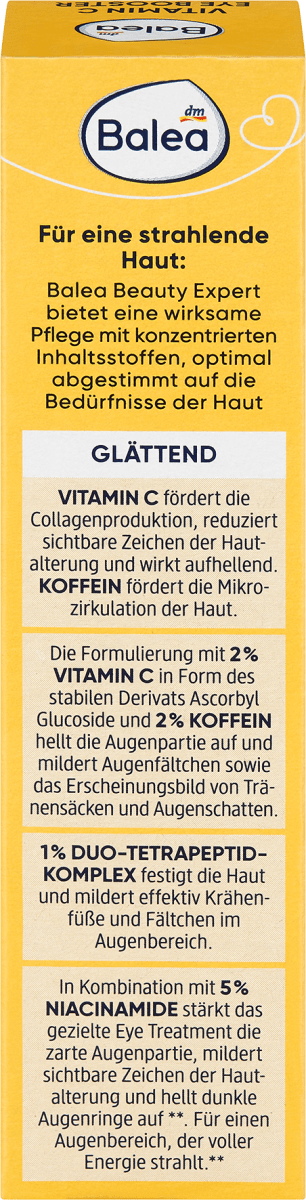 Augencreme Beauty Expert Vitamin C Eye Booster, 15 ml