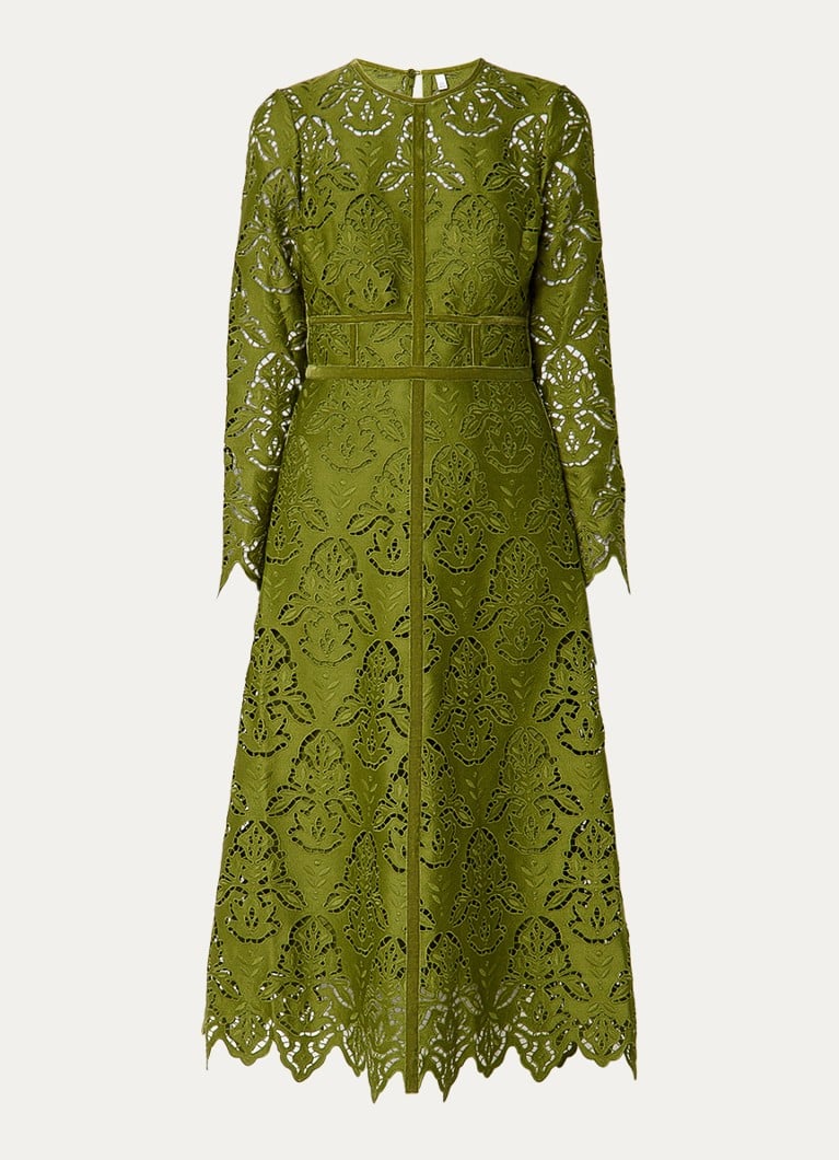 LKBennett Gracie midi dress with openwork design