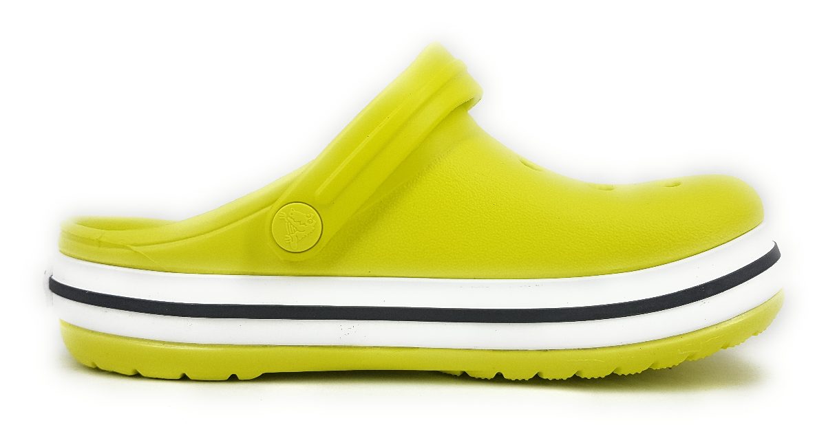 Crocs Crocban Dclog KIDS 207006 Gelb 725 CITRUS GRAU