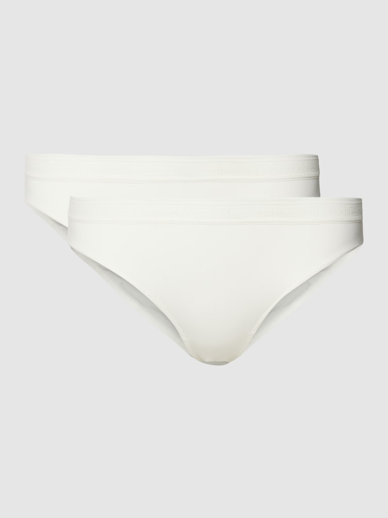 Slip mit elastischem Logo-Bund Modell 'MICRO' in weiß