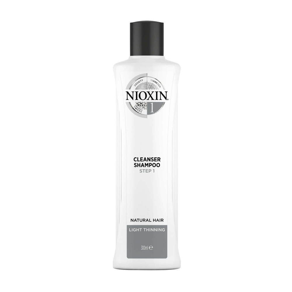Nioxin NIOXIN System 1 Cleanser 300ml Shampoing pour cheveux normaux à fins et naturels