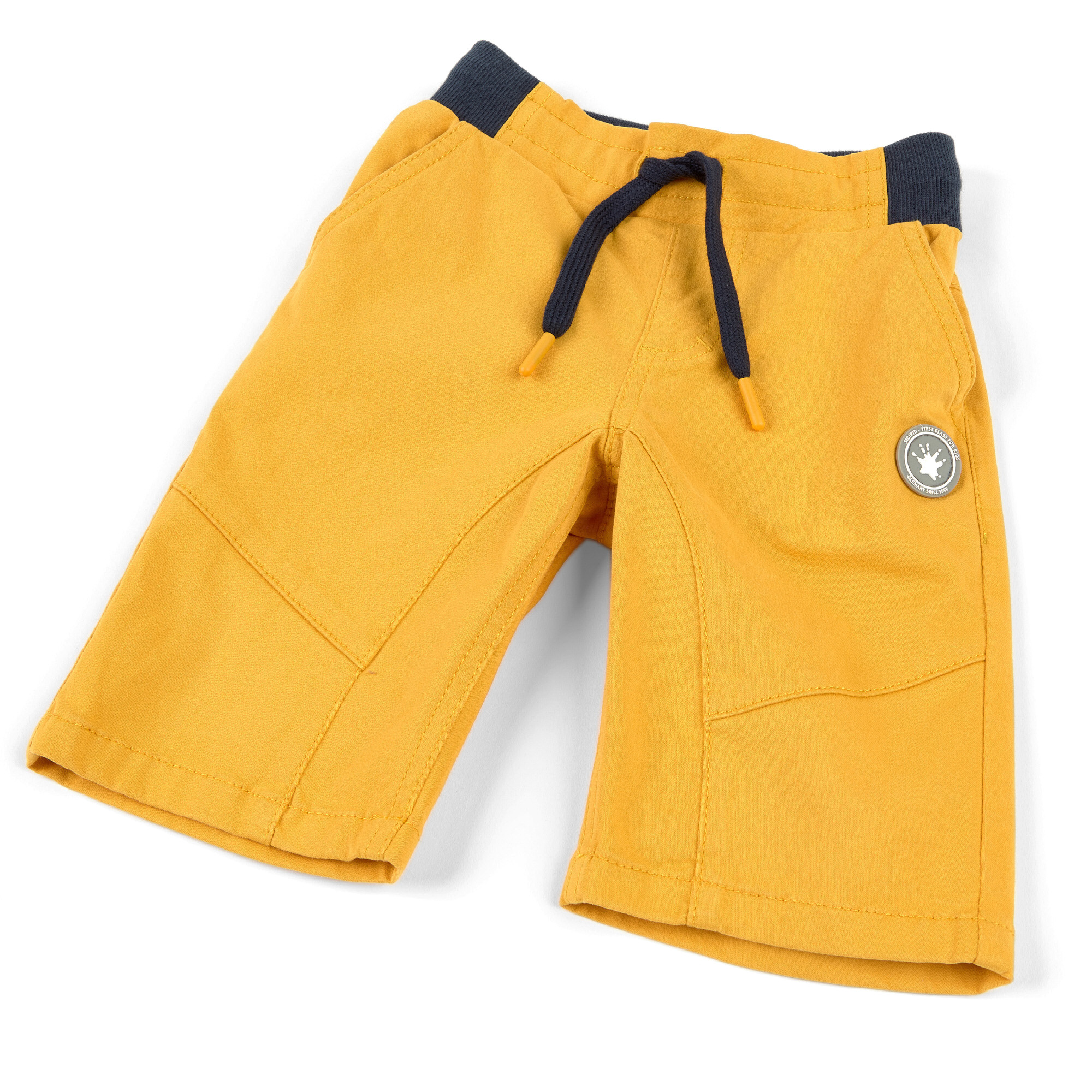 Gelbe Kinder Gabardine Bermuda