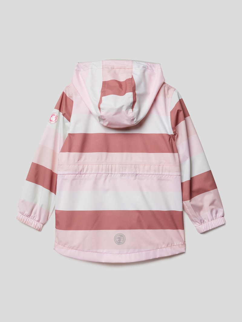 Jacke mit Streifenmuster in altrosa