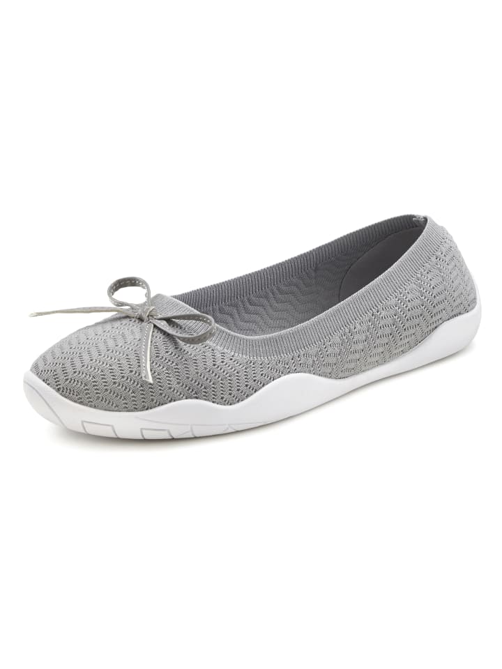LASCANA Sneaker Ballerinas in grau günstig kaufen