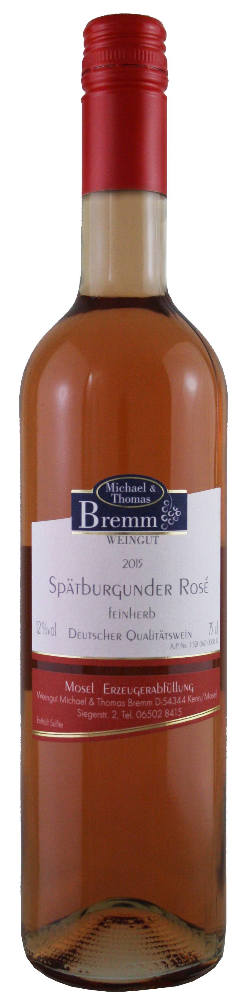 Weingut Bremm Spätburgunder Rosé feinherb Weingut Bremm 2021