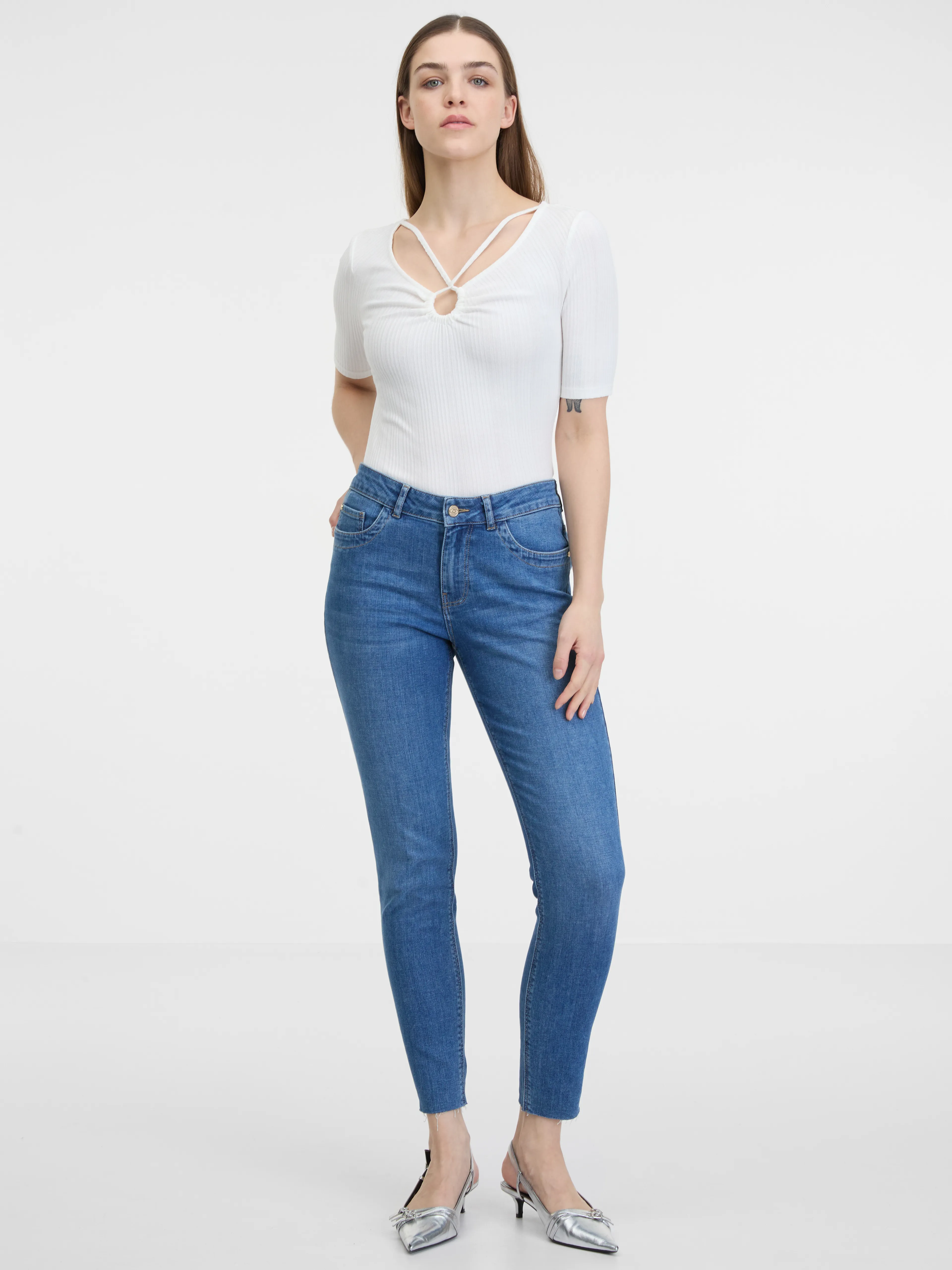 Weißes Damen-T-Shirt ORSAY