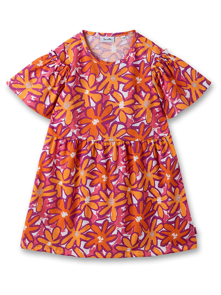 Sanetta Kidswear Kleid in Orange/ Lila günstig kaufen