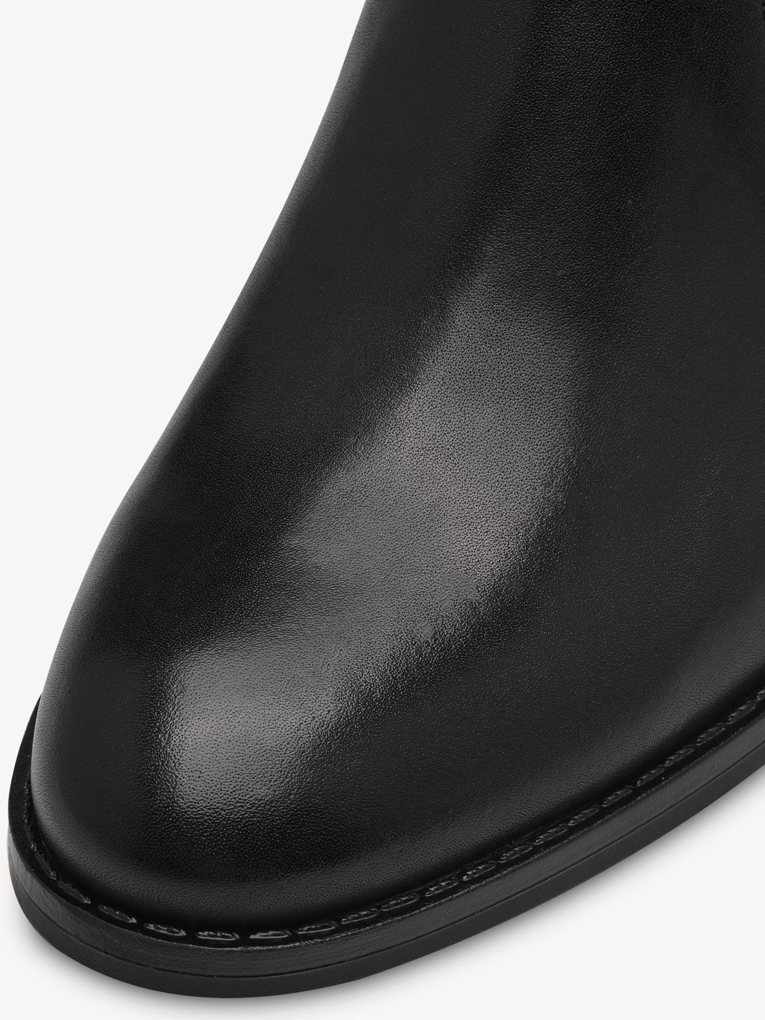 Bottine en cuir - noir