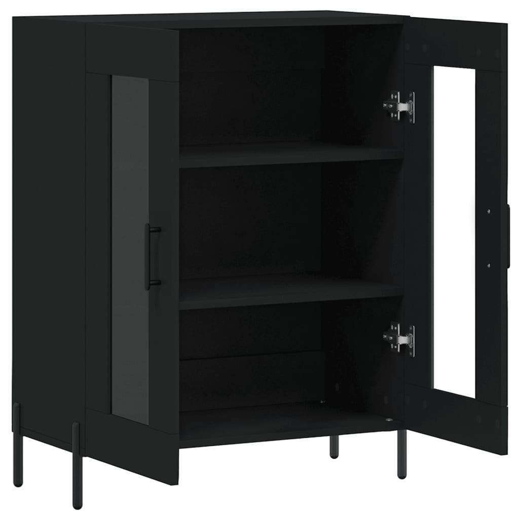 vidaXL Sideboard Sideboard Schwarz 69,5x34x90 cm Holzwerkstoff (1 St)