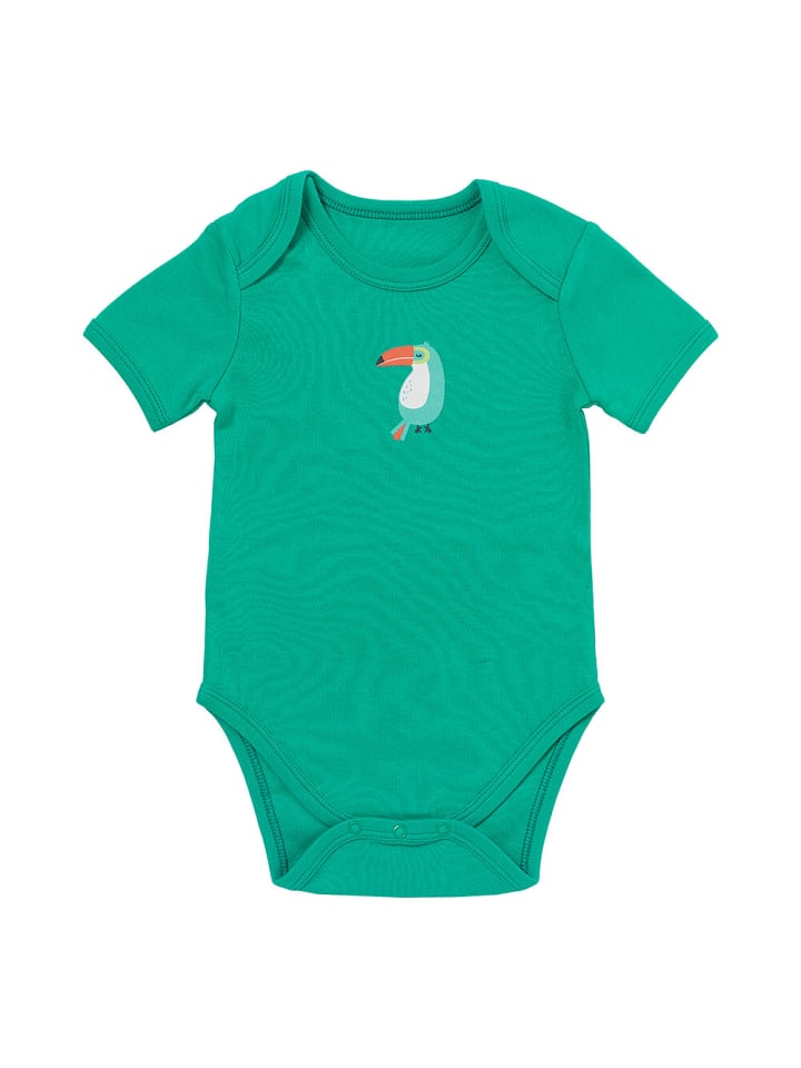 Schlummersack Bio Baby-Bodys kurzarm 5er-Pack in Grün günstig kaufen