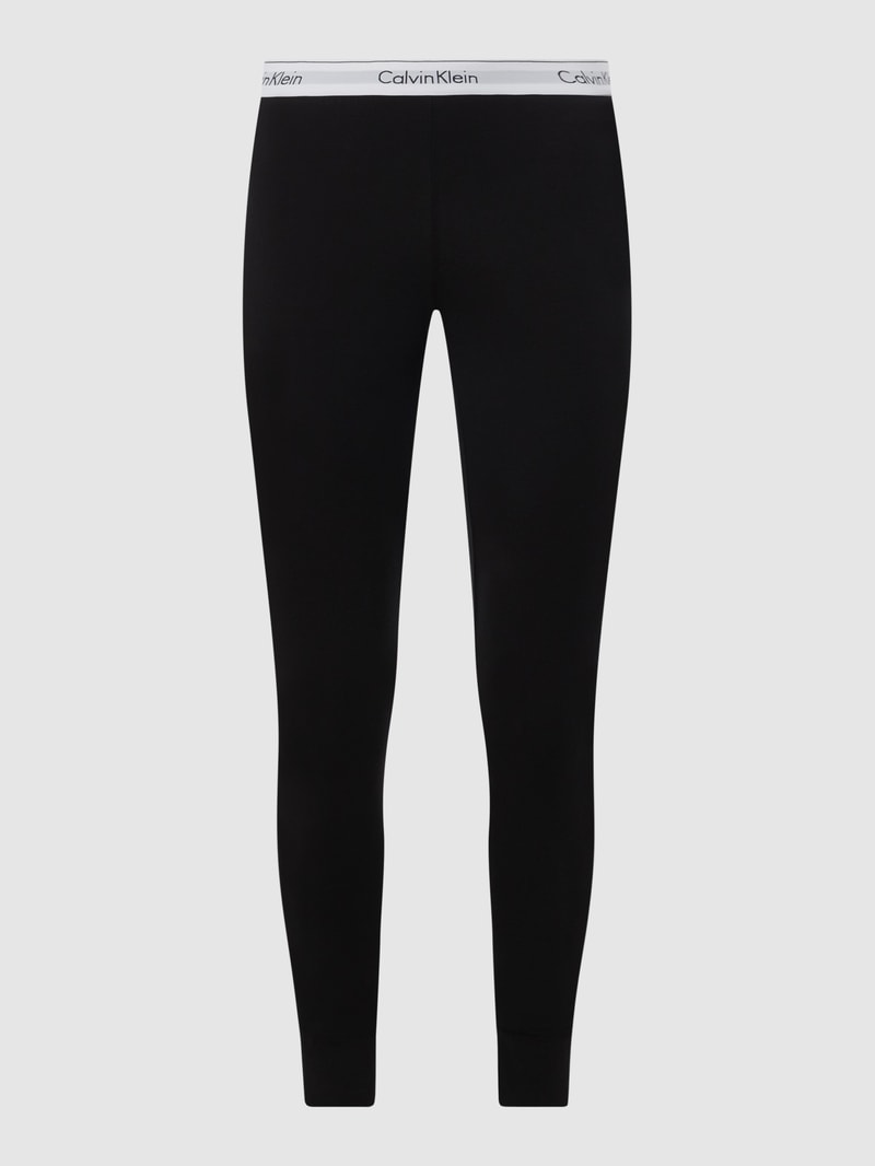 Pyjama-Hose mit Stretch-Anteil in schwarz