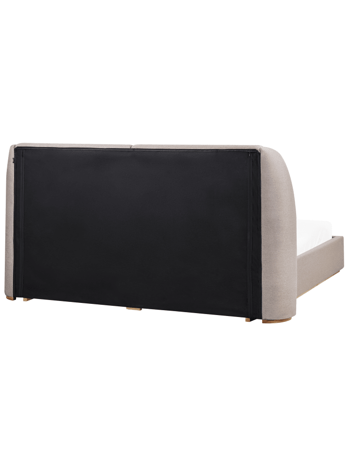 Beliani Doppelbett MONESTIER in Beige - (W) 224 x (H) 115 x (L) 220 cm günstig kaufen onesize