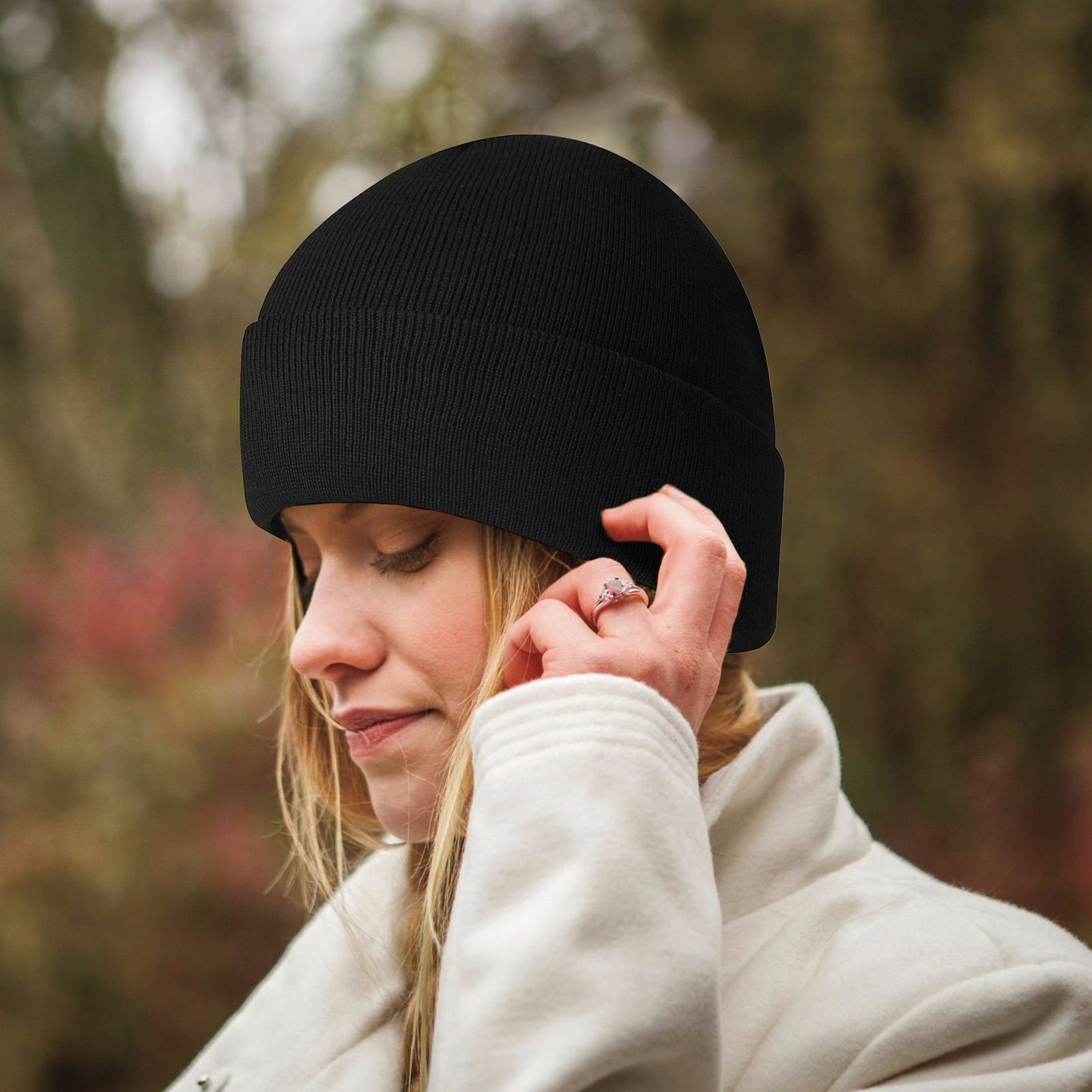 CALIYO Strickmütze Wintermütze Herren Damen Strickmütze Beanie Mütze Wollmütze Winter Erwachsener klassisches Design Herrenmütze Weich Elastisch