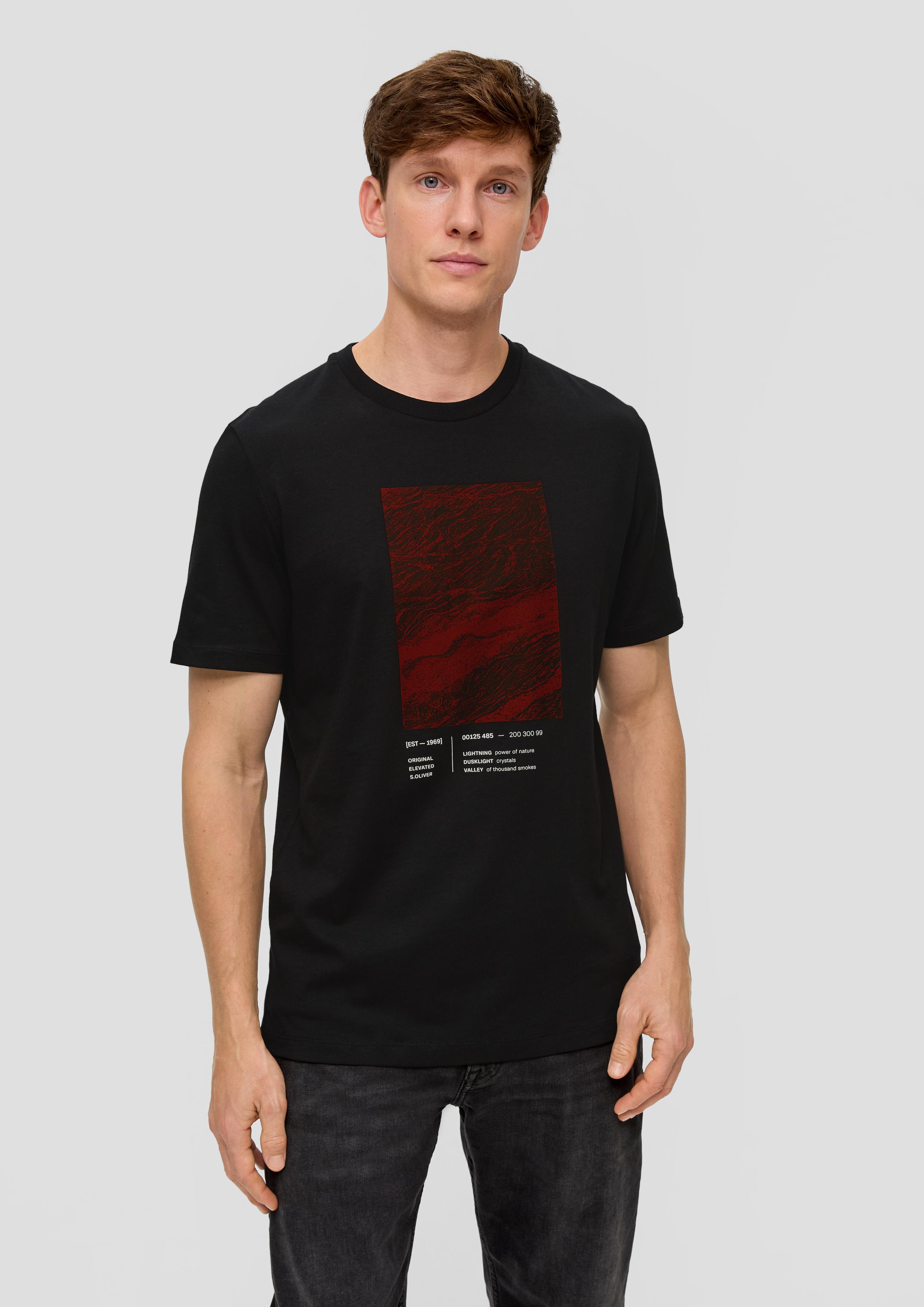 Baumwollshirt mit Frontprint  2138665-99D1
