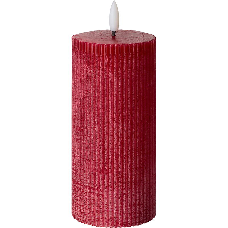 Vie Selected Kubbelys 15 cm ø 7 cm LED rille rød