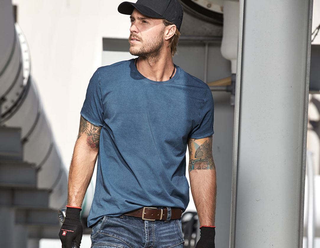 e.s. T-Shirt vintage cotton stretch