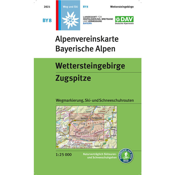 WETTERSTEINGEBIRGE, ZUGSPITZE 1:25 000 - Wanderkarte