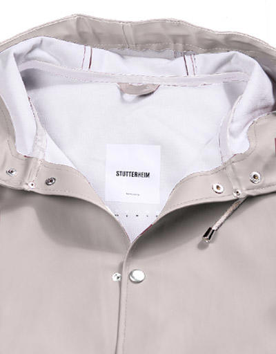 STUTTERHEIM, Regenmantel, PVC wasserdicht, beige