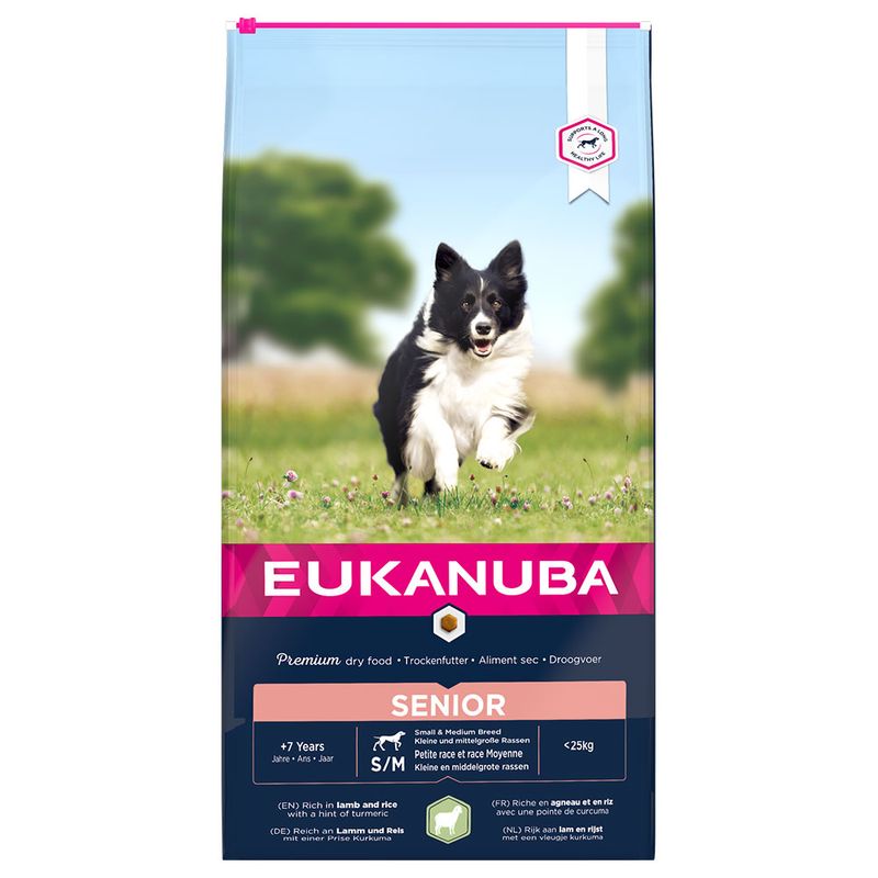 Eukanuba Senior Small & Medium Breed Lamm & Reis