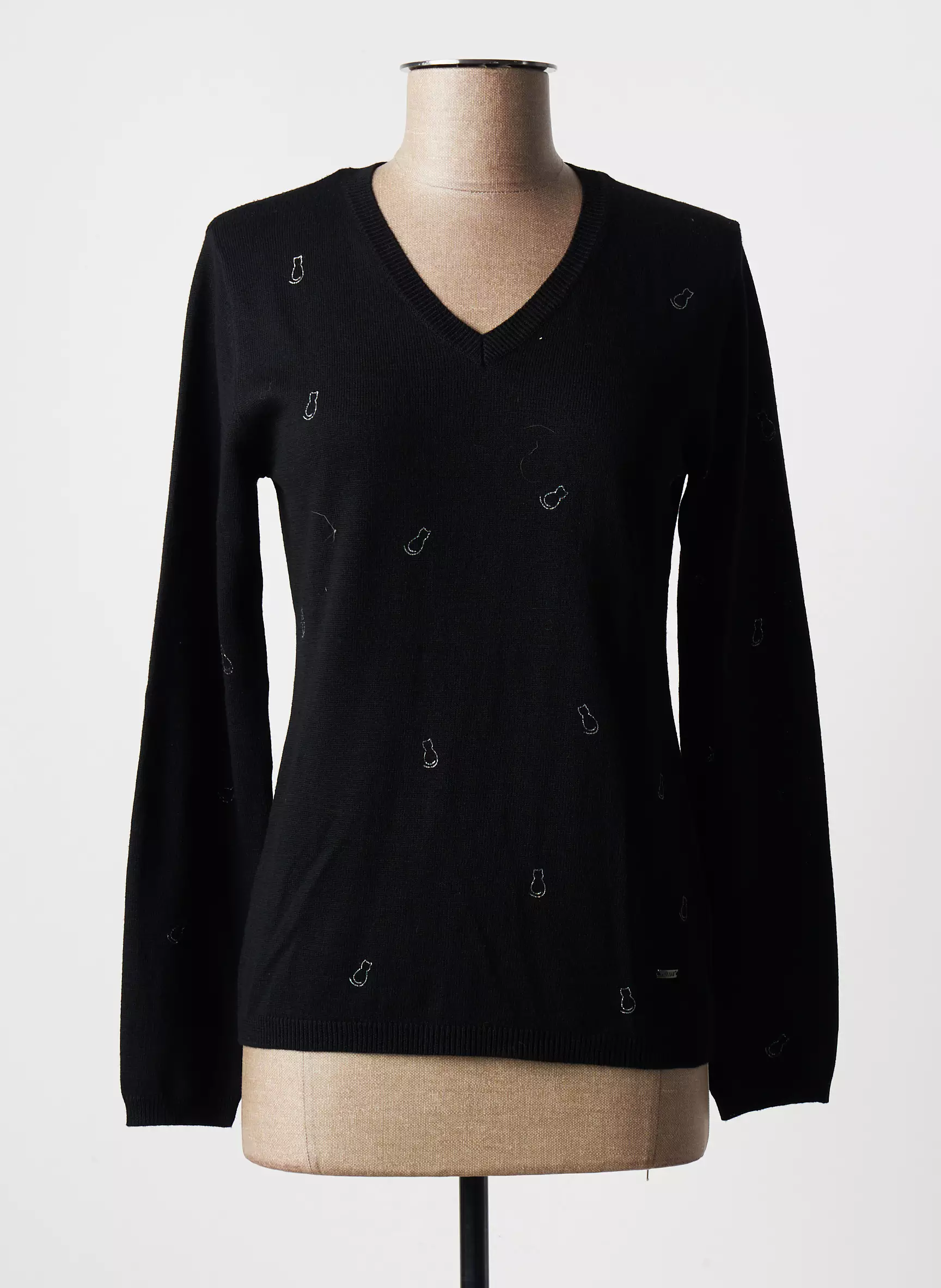 Felino Pulls Femme couleur noir