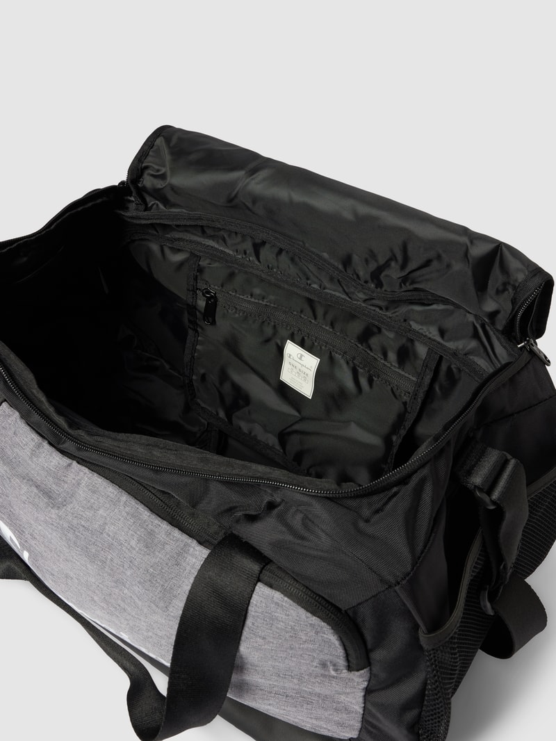 Weekender mit Label-Print in schwarz