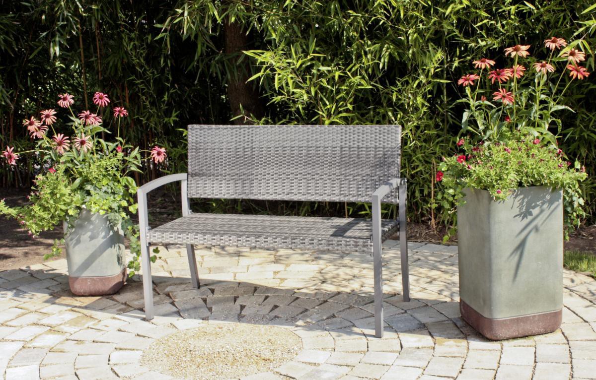 Garden Pleasure Harms Parkbank SANREMO, dunkelgrau