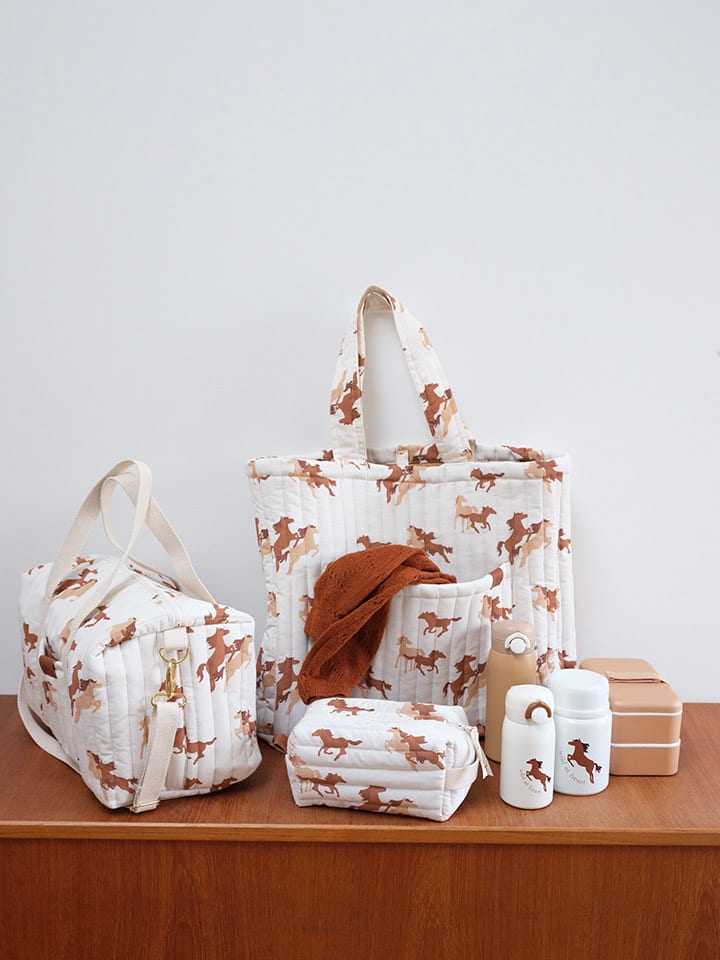 FABELAB Turntasche in Creme/ Hellblau - (B)40 x (H)22 x (T)20 cm günstig kaufen onesize