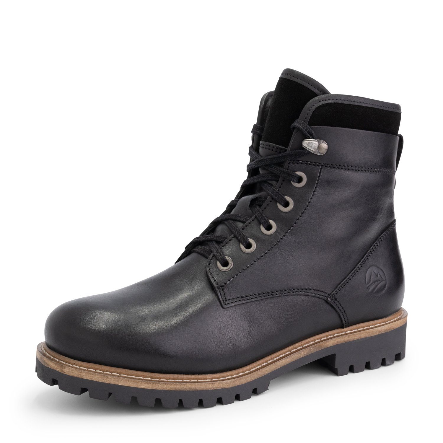 Travelin' Langesund Men Schnürschuh (Schnürsenkel und Reißverschluss) echtes leder