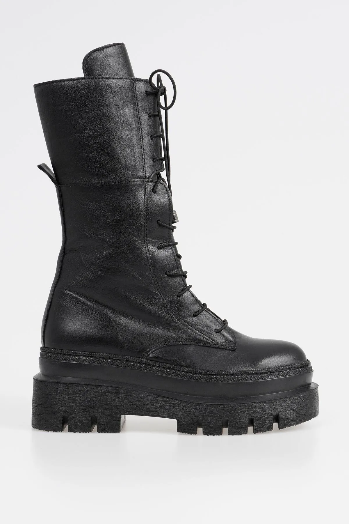 CZ London  Echtes Leder Damen dicke Sohle lange Stiefel Winterschuhe