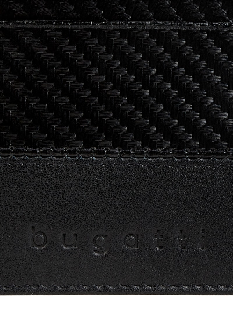 Kartenetui aus Leder Modell 'Comet' - RFID-blocking in schwarz