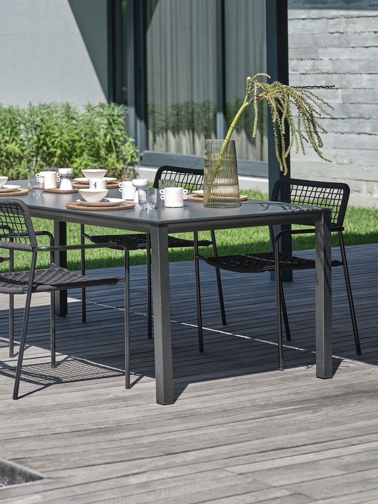 LANGET LANGET Gartentisch S95xT207 schwarz