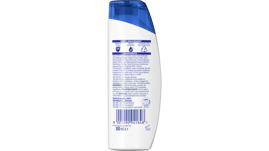 Head & Shoulders Anti-Schuppen Haarshampoo Anti-Haarverlust 300 ml