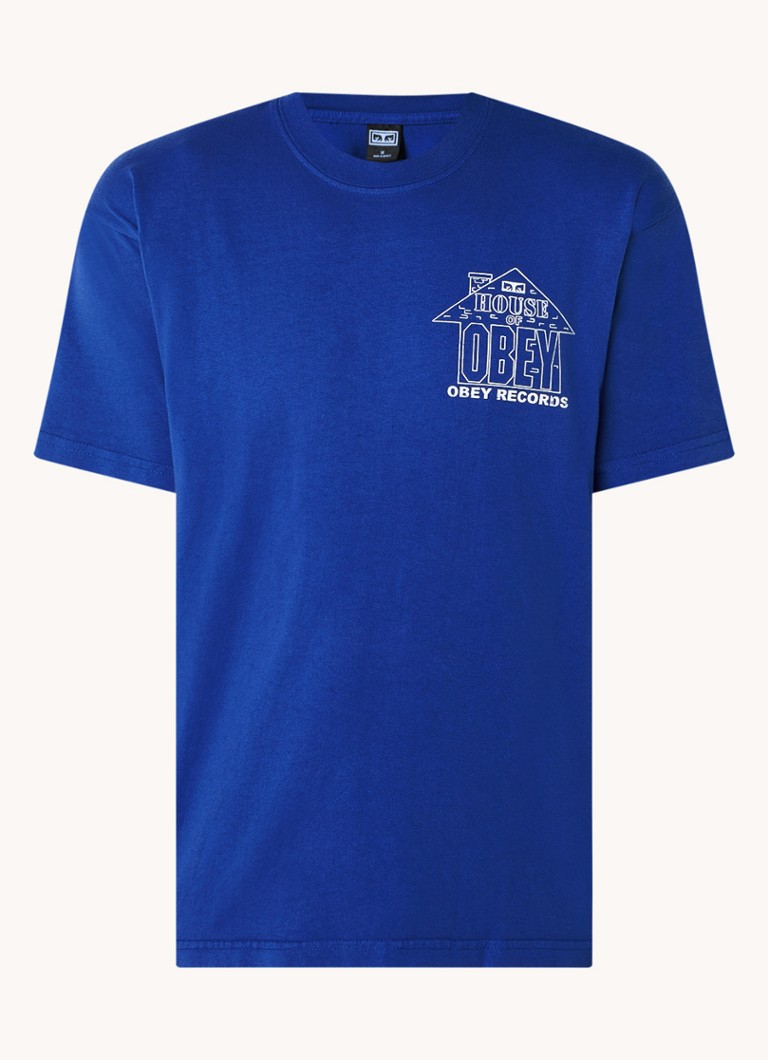 Obey House Of Obey Records T-Shirt with logo and back print